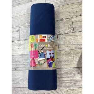 1 Rolls Blue Oly Fun Non-Woven Crafting Fabric 20" x 3 yards NEW